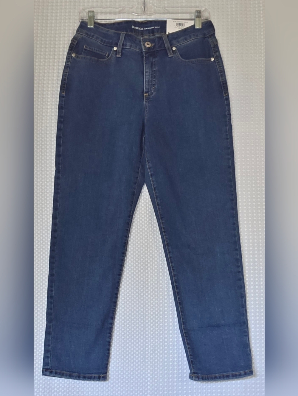 Style & Co Ankle Jeans Medium Wash | Med Rise Straight Leg Denim 10 - Picture 3 of 10